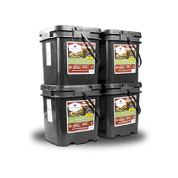 240 Serving Meat Package Includes: 4 Freeze Dried Meat Buckets