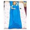 Soft Sports Camping Hiking Outdoor Single Sleeping Bags Accessories Liner-Blue
