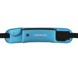 Waterproof Running Traveling Hiking Belt Waistpack Runners Bag Fit 6.2 Inch Phone,Sky-Blue