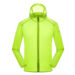 Super Lightweight Quick Dry Jackets UV Protector Windproof Skin Coat,Light Green