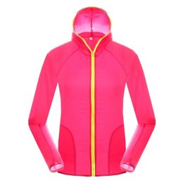 Windproof UV Protector Outerwear Sports Jacket  Quick Dry  Skin Coat, Rose