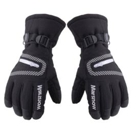 Sports Cold-proof Gloves,Black Warm Glove Suitable For Riding, Hiking, Climbing