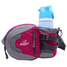 Fashionable Outdoor Functional Waist Pack, Unisex, Rose Red (27*19*8CM)