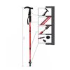 Outdoor Ultralight Hiking Stick Adjustable T-shaped Trekking Poles,Silver