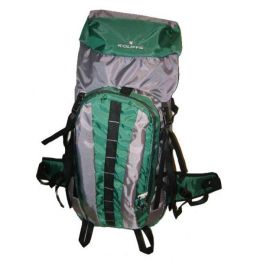 Hiking Backpack w/Internal Frame, 25.5"x17.5"x6", Green/Grey Case Pack 10